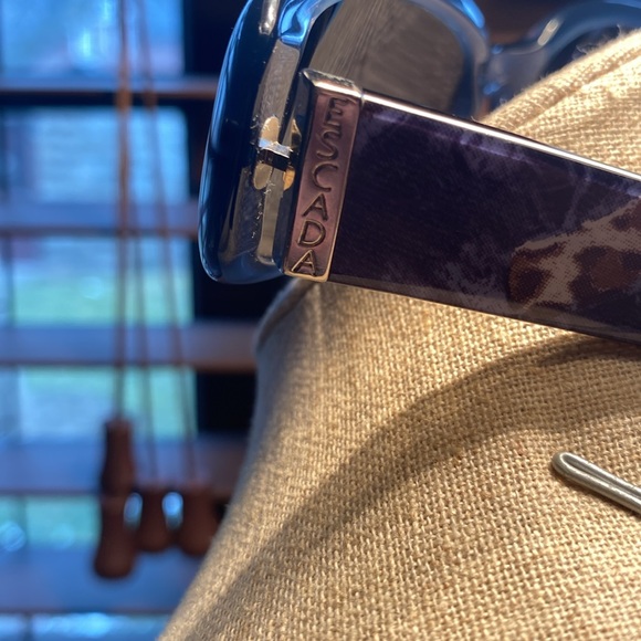 Vintage Escada Sunglasses in Blue with multi design arms. - Picture 5 of 9